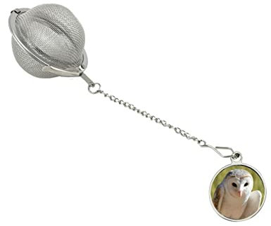 barn owl Dome on a Tea Leaf Infuser Stainless Sphere Strainer codec28