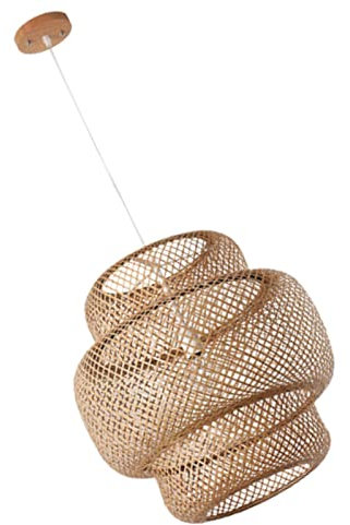Yeeda Lampadario Intrecciato A Mano, Lampadario in bambù Intrecciato A Mano in bambù Sala da Pranzo Lampadario in bambù Lanterna Lampadario Camera da Letto Sala da Pranzo Lampada A Sospensione.