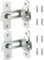 90 Degree Flip Sliding Barn Door Lock, Stainless Steel Angle Door Latch Buckle, Screen Door Stopper Lock Hook Eye Lock for Barn, Garden, Bathroom, Outdoor, Garage, Window, Sliding Door (Silver-2 Pack)
