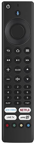 VINABTY RM-C3253 Télécommande Vocale Remplacée Convient pour JVC TV LT-40CF890 LT-43CF890 LT-43CF890A LT-49CF890 LT-50CF890 LT-55CF890 LT-65CF890 LT-40CF700 LT-43CF700 LT-32CF600