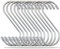 HRBKLTD S Haken 12 Stück, 7 cm – Stabiler & Rostfreier Edelstahl – Schwerlast Fleischerhaken mit einer Tragkraft von bis zu 25 KG - Geeignet für Küche, Garten, Schlafzimmer und Büro