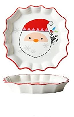 RAZZUM Charger Plate Christmas Ceramic Tableware Creative Dinner Plate Candy Tray Household Food Tray