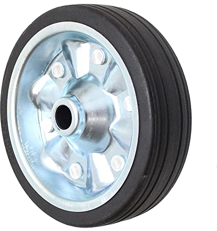 meinAnhängerersatzteil Laufrad Ersatzrad für div. Stützrad - Vollgummi auf Metallfelge - 200x50mm 20mm