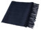 Villand Pure 100% Kaschmirschal mit Fransenkanten, ultraweicher großer Kaschmirschal für Damen und Herren (Blau)