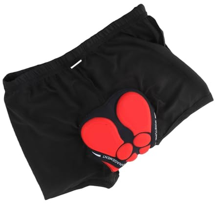 Tbest Fahrrad-Shorts, Fahrrad-Unterhose, Fahrradunterwäsche, 3D-Silikon Gepolstert, Atmungsaktiv, Schnell Trocknend, Mountainbike-Shorts, Liner für Männer und Frauen, Schwarz (XL)