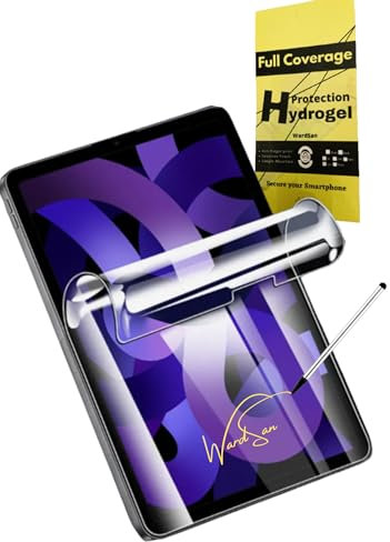 WardSan [2 piezas para Samsung Galaxy Tab A 10.1 2019 SM-T510/T515 - Protector de pantalla hidrogel 3D + lápiz capacitivo perfecto para escribir y dibujar | Compatible con carcasas | Mejor que un