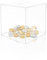 Clear Acrylic Piggy Bank - Square Money Saving Box, 12 x 12 x 12cm