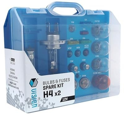 AURUM H4 Lampenbox Lampen Birnen Beleuchtung Glühlampen Sicherungen Set 12V 19 tlg.