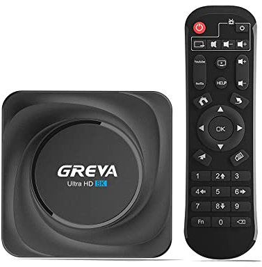 GREVA Android TV Box 8GB RAM 128GB ROM, Smart TV Box 8K UHD Streaming Media Player Unterstützung Dualband WiFi 2,4G/5.8G mit HDR10.0 BT 4.0 USB 3.0, TV Box Android 11.0 mit Fernbedienung