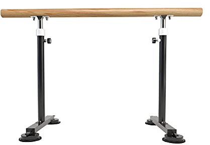 Ballettstange für Erwachsene im Freien, freistehende, verstellbare, tragbare Ballettstange für Wohnzimmer, Schlafzimmer, Tanzstudio, Stretchstange (schwarz, 1 m)