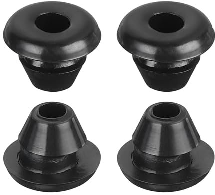 QUARKZMAN 20pcs Pasacables de Goma, Anillo de Ojal 5x3mm (Montaje Diámetro*ID) Tapones Goma Arandelas para Proteger Alambre, Enchufe Cortafuegos, Protección de Cables, Negro