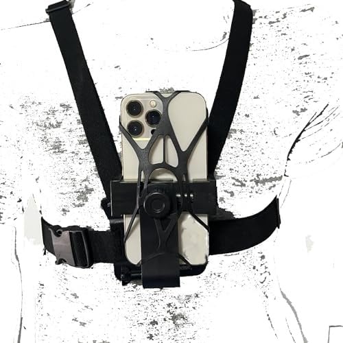 Adjustable Elastic Belt Body Mount Chest Strap Harness Kit for Gopro 11 10 9 Max 8 7 6 5 and Insta 360 Cameras and Mobile Phones