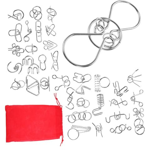 Alasum Metall Puzzles Denkspielzeug Für Erwachsene Und Puzzlespiele Und Denksportaufgaben Steckpuzzles Puzzles Aus Metall Logikpuzzles Für Problemlösungsfähigkeiten