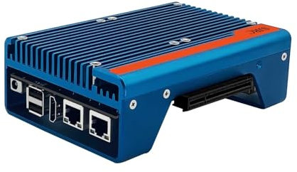 SJRC Fanless Mini PC 12th Gen N100 Firewall Micro Appliance, Designed for DIY/3D Printing Enthusiast, 2x i226V 2.5GbE LAN, PCIe x8, Type C, TF Slot, DDR5 16GB RAM 128GB NVMe SSD