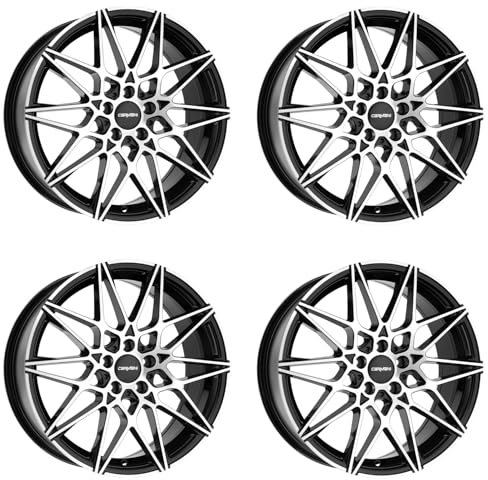 4x Carmani Felgen 18 Knut 8.0x19 ET35 5x120 black polish kompatibel mit BMW 1er Reihe 2er Reihe 3er Reihe 4er Reihe 5er Reihe X1 X3 X4