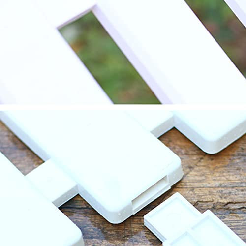 Clôture de Jardin Blanche, Pelouse Ornementale, Bordures de Pelouse, Villas (50 × 30 cm / 19,7 x 11,8 pouces)