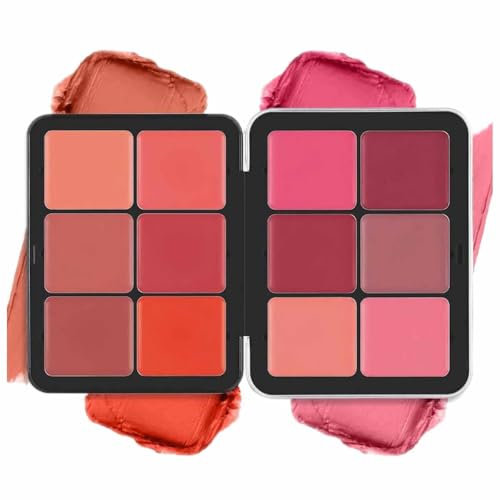 12 Colori Palette Per Trucco In Crema,Portable Makeup Blush And Concealer Palette For Cheeks Face,Color Corrector Waterproof Fondotinta Liquida,Per Trucco A Coprenza Totale (C)