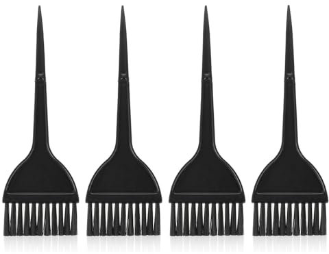 Hair dye brush with Handles, 4 Pcs Professional Tint and Hair Colour Brush, Hair dye comb,Ideal for Home and Salon Use and DIY Coloring