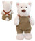 Générique Stuffed Dog Plush Toy 11,8 Zoll, Komfortable Tierpuppe für Kinder und Mädchen, gefülltes Tierspielzeug, West Highland Dog, und Mädchen, Plüsch, Plüschkissen, für Kinder und