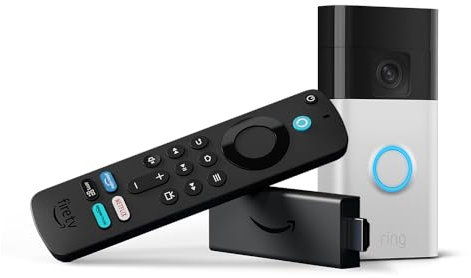 Amazon Fire TV Stick HD (Neueste Generation) + Ring Akku-Videotürklingel (Battery Video Doorbell) (2024)