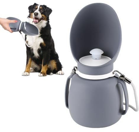 PETLESO Dog Water Bottles for Walking 800ml Large Pet Water Dispenser for Outdoor Hiking & Travel, Leak-proof Lightweight Drinking Bottle