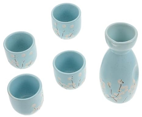 Alipis Cerámica para Sake y Vino Tetera y Taza Artesanía Japonesa para Hogar y Regalos