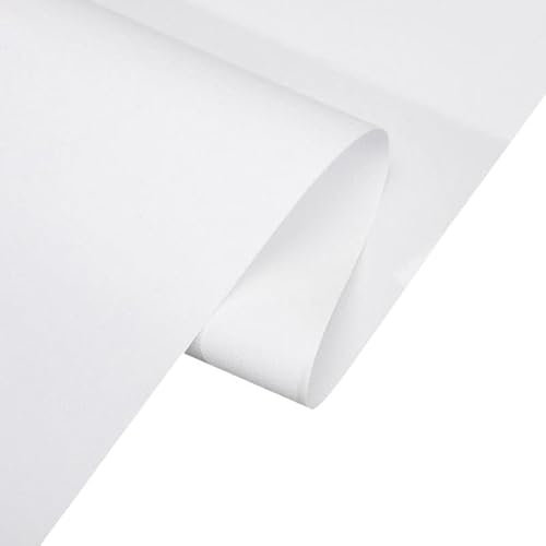 Rouleau de Toile,Toiles à Peindre Rouleau de toile for beaux-arts, mélange de coton et de lin blanc et noir, toile vierge for peinture à l'huile, peinture acrylique, fournitures d'art, 0,57 x 5 m(Whit