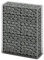 Tidyard Panier de gabion avec couvercle Fil galvanisé 100 x 80 x 30 cm, Mur à Gabion Clôture en Maille pour Jardin, Terrasse, Arrière-Cour, Extérieur