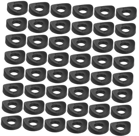 Ciieeo 100 Stück Kunststoffdichtung Gummidichtung Der Frontlader-unterlegscheibe Schranktürstopper Abstandshalter Für Rahmenbolzen Schlauch-latzplatte Opener -austausch Plastik Black