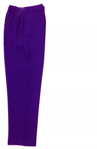 Ladies Half Elasticated Trouser Womens Stretch Waist 10-24 Casual Office Work Formal Pull On Trousers Straight Leg Pants Bottoms with Pockets (14, Regular, Regular, Light Purple 25)