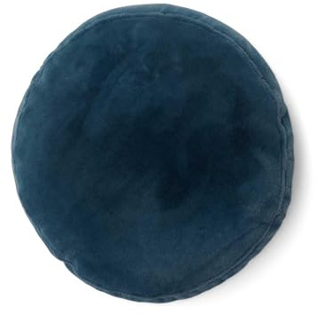 ESSENZA Dekokissen Mads Furry Stormy Grey, Ø 45 cm - 100% Polyester - Uni