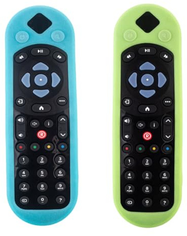Custodia in silicone per telecomando Sky Q Touch e Non-Touch, Sky Glass e Stream, custodia protettiva antiscivolo con cordino anti-smarrimento, confezione da 2