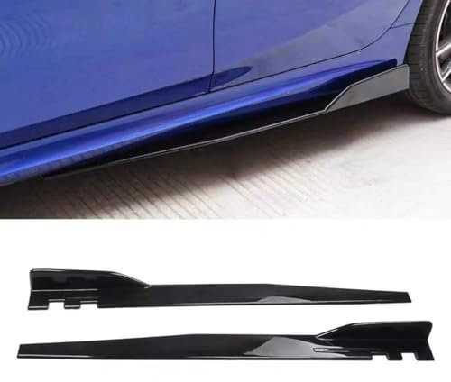 YANJUN23 Auto Seitenschweller für Audi A5 (2007 2008 2009 2010 2011 2012 2013 2014 2015), Diffusor Auto Spoiler Auto Zubehör,Black