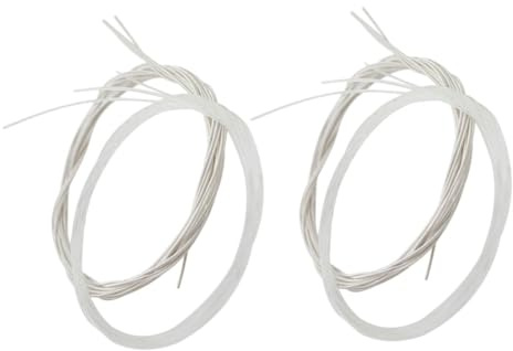 MUELODSIC 2 Set Corde per Chitarra in Nylon con Core Morbido Accessori Strumento Acustico per Sostituzione Facile e Suono Caldo per Folk e