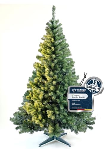 4smile Weihnachtsbaum künstlich 180 cm | Pflegeleichter, künstlicher Weihnachtsbaum mit festlichem Ständer, preiswerter Weihnachtsbaum, Grün