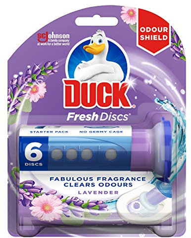 Duck Fresh Disc Toilet Cleaner Lavender Starter Pack, 36ml