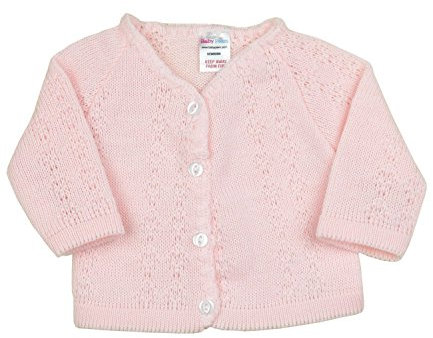 BabyPrem Pull tricoté doux pour bébé 50-62 cm, Rose, 0-3 mois