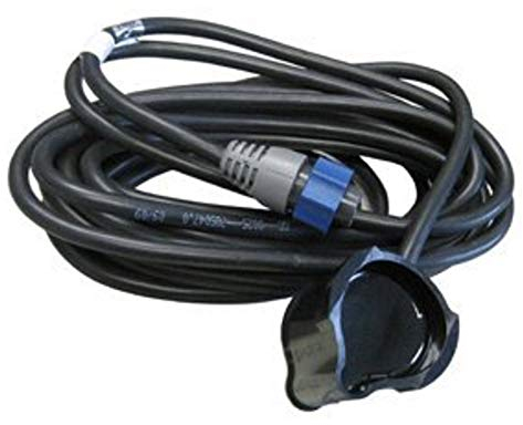 Lowrance 9 Pin 83/200 kHz Shoot-Thru oder Trolling-Motor Mount Skimmer® mit Ferntemperatursensor mit blauem Anschluss.