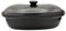 LISINA Keramik & Design - Keramik Brottopf XL 40,5 x 25 x 18 cm (schwarz)