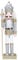 Wooden Nutcracker Figurine for Christmas Party - Silver
