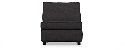 COMFORTLY 1-Sitzer Sofa-Abschnitt Schonbezug Ersatz Handgefertigt Kompatibel mit KIVIK 1-Sitzer Sofa Abschnitt (Krone - Schwarz)