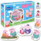 magdum Peppa Wutz Spielzeug Peppa und Familie - 21 GROßE Magnete Kinder für Magnettafel - Peppa Pig Spielzeug Kühlschrankmagnete Kinder - Magnete kühlschrank Kinder - Magnet Spielzeug Kinder Pepawuzt