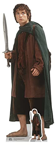 Star Cutouts SC4126 Frodo Baggins Lifesize Cardboard Cutout – Lord of the Rings Ring Bearer Display, Fantasy Party Decoration & Collector Gift