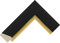 Lunetta personalizzabile per Samsung Frame TV (angolato nero e oro 50mm) (modello 43)