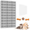 Linkidea Moldes silicona para caramelos chocolate con raspador, molde galleta hueso pata de perro, bandeja para hornear, molde para galletas bocadillos para mascotas, molde para dulces para hornear
