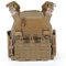 VOTAGOO Taktische Weste für Herren, Militär Plattenträger Weste, Atmungsaktive Paintball Weste, Plate Carrier Paintball Brustschützer (Brown)