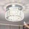 xychfantligh Semi Flush Mount Crystal Plafón para Pasillo Lámparas de Techo Modernas para Dormitorio Lámparas de Techo Pequeñas para Salón (Redondas, Regulables)