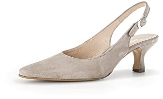 Gabor Damen Slingpumps, Frauen Absatzschuhe,Heels,hochhackige Schuhe,stoeckelschuhe,Ausgehschuhe,Abendschuhe,Court Shoes,Visone,36 EU / 3.5 UK