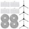 Pièces de rechange pour aspirateur robot pour Ultenic MC1 : 4 brosses latérales, 4 filtres, 4 chiffons de nettoyage