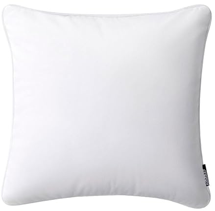 Room99 Aura 45 x 45 cm Zierkissenbezüg Kissenbezüg Kissenhüll Dekorative Dekokissen Wurfkissenbezug Deko Aesthetic Modern Schlafzimmer Wohnzimmer Weiß,1 Stück